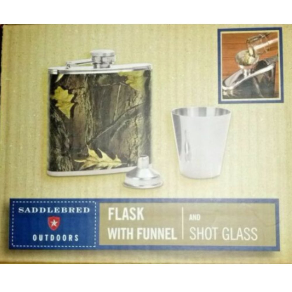 Saddlebred Outdoors 5 oz Stainless Steel Flask